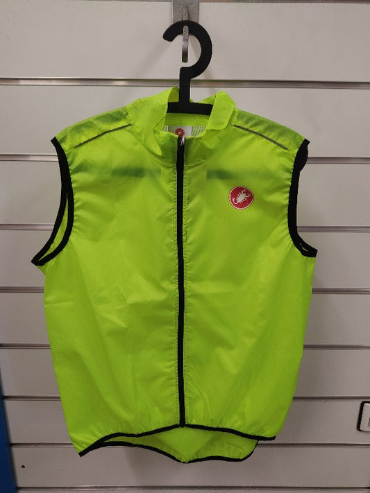 Chaleco de ciclismo Castelli amarillo fluorescente