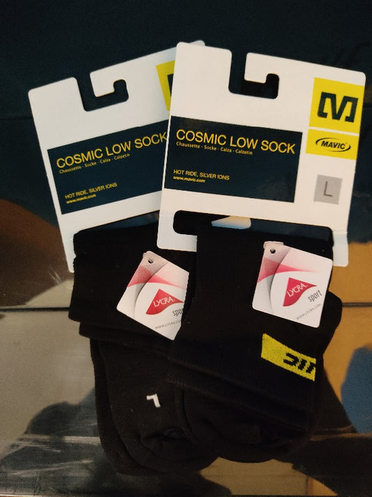 Calcetines de ciclismo Mavic Cosmic Low Sock talla 43-46 negro
