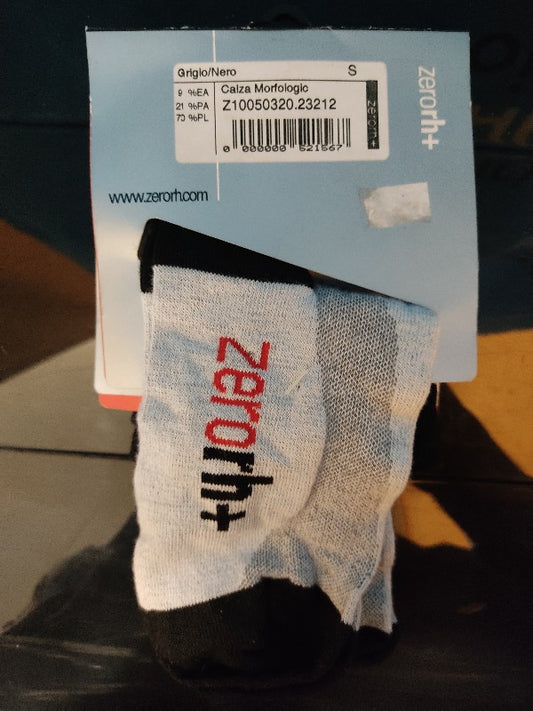 Calcetines ciclismo zerorh+ Calza Morfologic gris/negro talla S