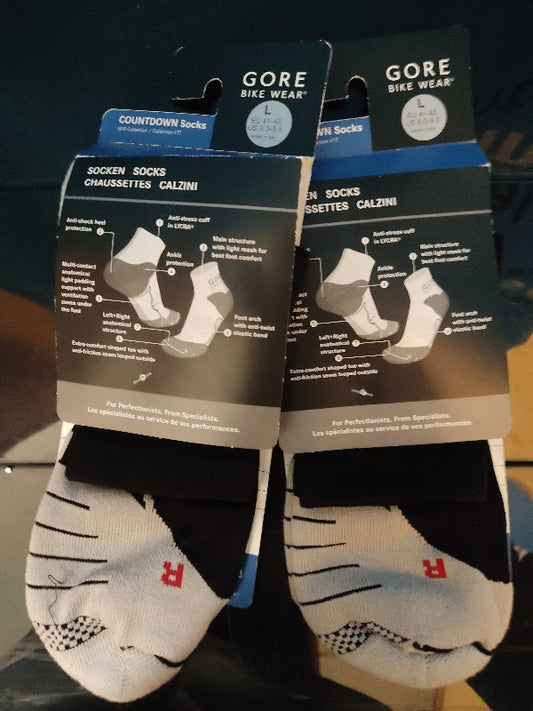Calcetines GORE BIKE WEAR Countdown talla L negro/blanco