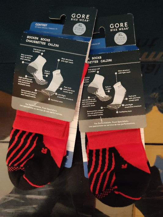 Calcetines de ciclismo Gore Bike Wear Contest ROJOS talla XL