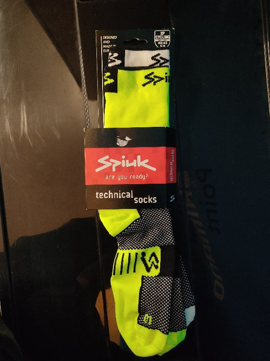 Calcetines Spiuk XP Summer de ciclismo talla 40/43 amarillo neón